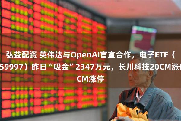 弘益配资 英伟达与OpenAI官宣合作，电子ETF（159997）昨日“吸金”2347万元，长川科技20CM涨停